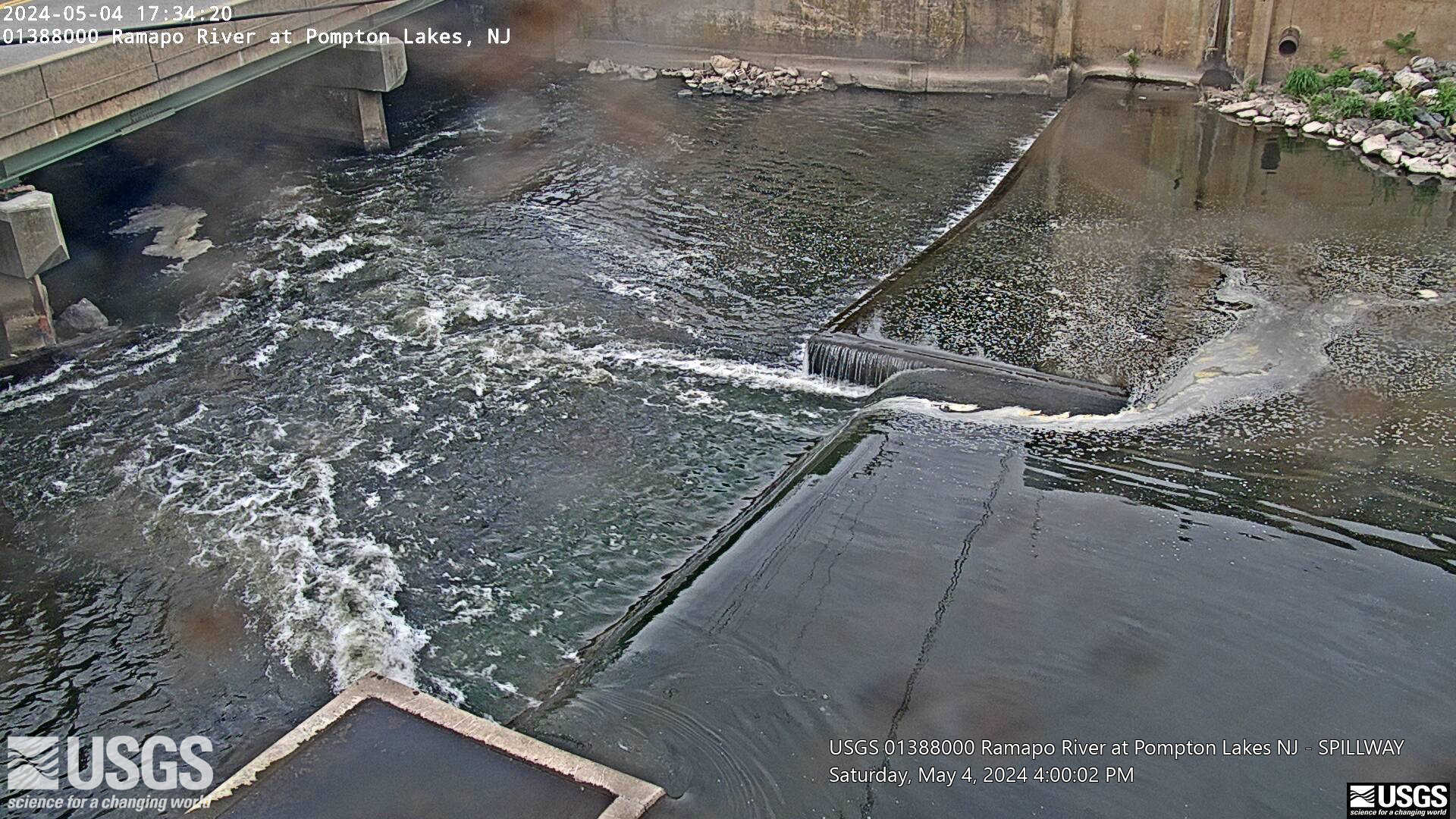 View of the Spillway at Pompton Dam