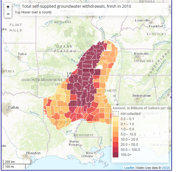 Wateruse interactive Map
