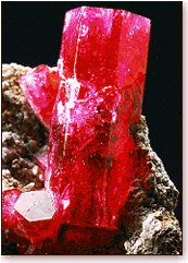 Red beryl from Wah Wah Mountains of Utah