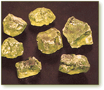 Peridot from the San Carlos Apache reservation in Arizona